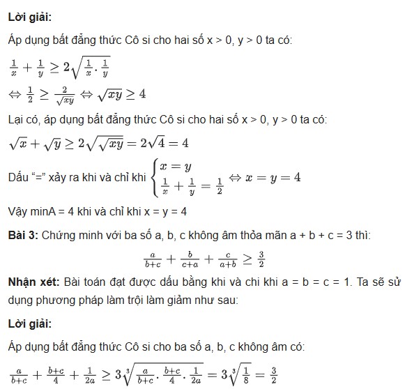 Bất đẳng thức cosi